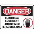 Accuform OSHA DANGER SAFETY SIGN ELECTRICAL MELC016XP MELC016XP